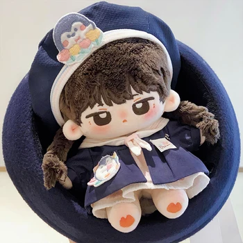 Yeni El Yapımı 4 adet / takım Deniz Meltemi Aşk Şiiri 20 cm oyuncak bebek giysileri Hiçbir Nitelikleri Sevimli Set Ceket Şapka Elbise Koleksiyonu Bebek Hediye