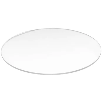 Şeffaf 3mm kalınlığında Ayna Akrilik yuvarlak Disk Çapı: 85mm