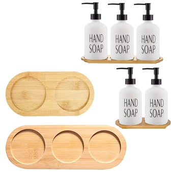 Banyo Tezgah Bambu Tepsi Sabunluk Tepsi Mutfak Lavabo Organizatör Dresser Takı Yüzük Çanak Kozmetik Tutucu