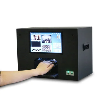 tırnak sanat yazıcı makinesi tırnak yazıcı içinde bilgisayar ve dokunmatik ekran ile aynı anda 5 çivi baskı CE 3 yıl garanti