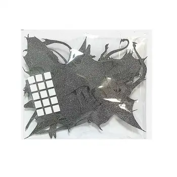 Gerçekçi Yarasa Sticker Ürkütücü Cadılar Bayramı 3d Yarasa Sticker Seti Siyah Glitter Kendinden pvc yapıştırıcısı Çıkartması Odası Yatak Odası Duvar Dekorasyonu