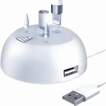 Şarj standı Apple Kalem 1st Nesil Taşınabilir kalemlik Şarj İstasyonu şarj doku Adaptörü 1.2 M USB şarj kablosu