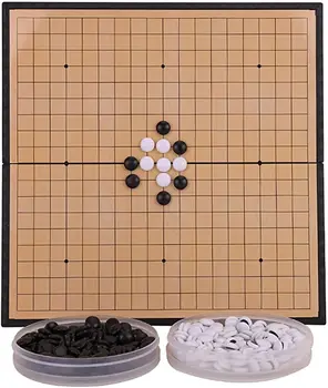Manyetik Go Oyunu Katlanabilir Çok boyutlu Go Akrilik Siyah Ve Beyaz Satranç Taşları Satranç Seti çocuk bulmacaları Kurulu Oyunu Oyuncaklar Hediyeler