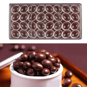 Çikolata Kalıpları Plastik Sert Katıldı Sıra Polikarbonat Küçük Yumurta Kalıp MultiCompartment Şeffaf Çikolata Pişirme Kalıp CW