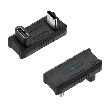 USB-C Adaptörü için ASUS Rog Müttefik / NS Anahtarı Konsolu PD140W 20Gbps 180 Derece U Şekli Tip-C Erkek dişi adaptör Konnektör