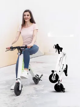 Katlanır elektrikli araç yetişkin lityum pil ultra hafif mini güç scooter taşınabilir iki tekerlekli küçük scooter