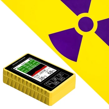 Geigers Sayacı, El Nükleer ve Elektromanyetik Radyasyon Dedektörleri, Radyoaktif Metre Test Cihazı dijital ekran