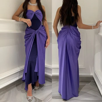 Prom Gown Charming Sweetheart Neck Sexy Sleeveless Contrast Color Backless Evening Party Dresses платья на торжество