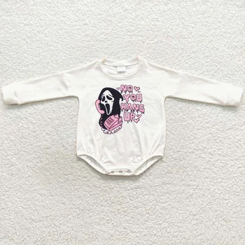 Cadılar bayramı Bebek Tulum Butik Toddler Kız Giysileri Tulum Moda Bebek Bebek Tulum Uzun Kollu Yenidoğan Kız Romper