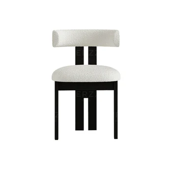Ergonomik Modern Salon yemek sandalyeleri Açık Ahşap Beyaz Restoran Tasarım yemek sandalyeleri Japon Masa Muebles Mobilya YIL