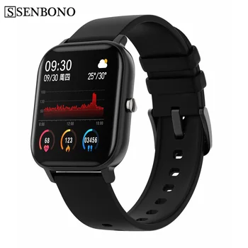 SENBONO IP67 Su Geçirmez P8 akıllı saat Erkekler Kadınlar Spor Saati egzersiz kalp atışı takip cihazı Uyku Monitör ios için akıllı saat Android
