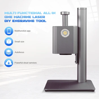 Metal için 50W Mini Lazer Markalama Makinesi Gravür Kesme Makinesi