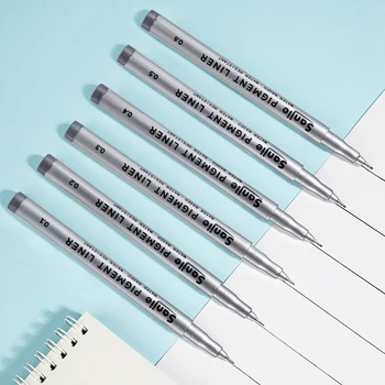 1 adet / 9 adet Yazma Kalemler Kırtasiye Malzemeleri Su Geçirmez Hızlı Kuru Fineliner Çizim Eskiz Sanat Belirteçleri Boyama pilot kalem Setleri
