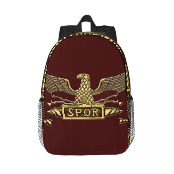 Legion Kartal Altın Sırt Çantaları Erkek Kız Bookbag Moda Çocuk Okul Çantaları Seyahat Sırt Çantası omuzdan askili çanta Büyük Kapasiteli