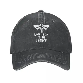 Rahat TLOU Bize beyzbol şapkası Unisex Tarzı Sıkıntılı Denim Snapback Şapka Ateşböcekleri Logo Açık Hava Etkinlikleri Şapka Kap