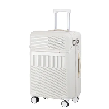 Çok fonksiyonlu Ön Açık Kapak Bagaj tekerlekli çanta Yatılı Çanta Şifre Bavul Bagaj ve Bavul