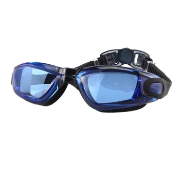 Yetişkin yüzme gözlükleri Miyopi Silikon Gözlük Erkekler Yüksek Çözünürlüklü Optik Su Geçirmez Maske Şeffaf Lens Su Sporları Gözlük