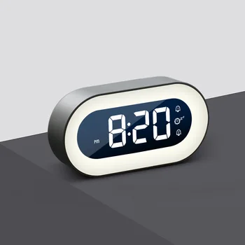 Kawaii otomatik çalar saat ışıklı LED akıllı çalar saat zaman dijital sıradışı elektronik Reloj Despertador ev dekor