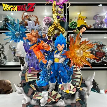 55 cm Büyük dragon topu Z Aksiyon Figürü Son Goku Frieza Vegeta Güç Konferans Heykelcik Anime Koleksiyonu Pvc Modeli Heykeli Oyuncak