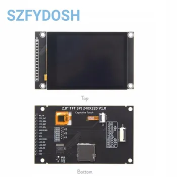 2.8 İnç 240×320 SPI Seri TFT LCD modül ekran Ekran Dokunmatik Panel Sürücü IC ILI9341V