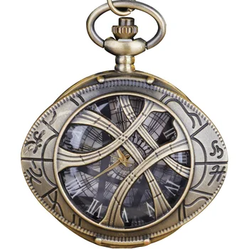 20 adet Toptan Kuvars cep saati Vintage Steampunk Zincir Saat İzle Erkekler Kadınlar İçin Dropshipping reloj de bolsillo