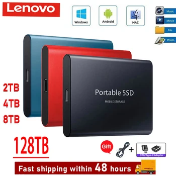 Lenovo Orijinal SSD 2TB Tip C Taşınabilir harici sabit disk 500GB harici sabit disk Depolama Aygıtı Sabit Disk Dizüstü Bilgisayar