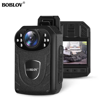 Boblov KJ21 vücuda takılan kamera HD 1296 P DVR Video Güvenlik Kamera IR Gece Görüş Giyilebilir Mini Kameralar polis kamerası