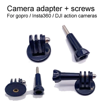 Gopro Aksesuarları için: Eylem Kamera Adaptörü Insta 360 / DJI Kamera Evrensel Vida Çok Amaçlı Adaptör 1/4 kamera vidası Kafa