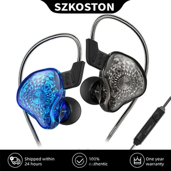 HiFi Kulak Kulaklık 3.5 mm Kablolu mikrofonlu kulaklıklar Gürültü İptal Spor Spor müzik kulaklıkları Bas Stereo Kulaklık K2