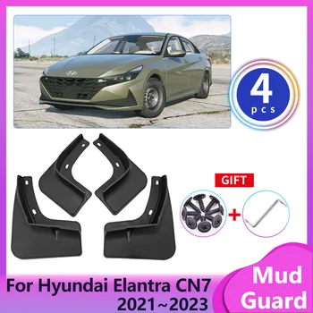 Araba Çamurluklar Hyundai Elantra için CN7 Avante i30 Sedan 2021 ~ 2023 Arka Çamurluklar Çamur Flep Ön Tekerlek Splash Guard Kapak Aksesuar