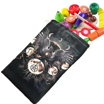 Tarot Rune Çantası Tarot kart tutucu Çanta Takı Çantası Kurulu Oyunu İpli Tarot Çantası Zar saklama çantası Tarot Kartı saklama çantası Zar
