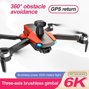 X1 Drone 4K Profesyonel Reperter İle Abstacle Avoider GPS 3 Eksenli 5G Wıfı Quadcopter 4KM Mesafe 500M Yükseklik Quadcopter Drone