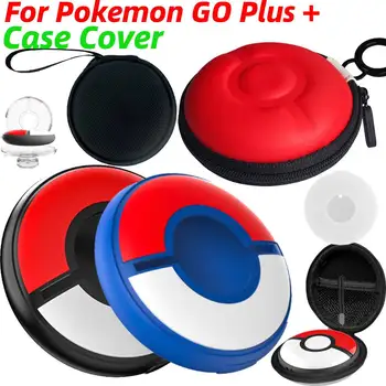 poke mon Go Plus + Kristal Koruma sert saklama kutusu Şeffaf Silikon Ped ile Pokémon Go Plus + Kristal