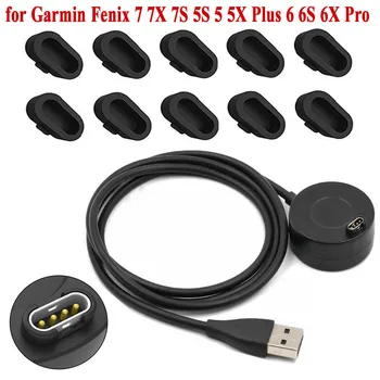 Şarj kablosu Garmin Vivoactive 3 için Şarj Cihazı USB Dock 945 245 Fenix7 7X7S 5S 5 5X Artı 6 6S 6X Pro Smartwatch Tak Kapak Kılıf