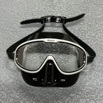 2023 dalış maskesi Tam Yüz Şeffaf Lens Anti Sis Tüplü Sualtı Maskesi yüzücü gözlükleri Şnorkel dalış Gözlük Ekipmanları Yetişkin için
