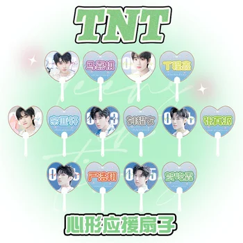 16cm KPOP TNT Kalp şeklinde Konser Transfan İki Taraflı Baskı PVC Kalp Şeklinde Fan SongYaXuan LiuYaoWen Konser Destek Öğesi