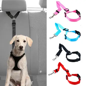 Otomobil araç Pet köpek koltuğu Emniyet Kemeri Araba Ayarlanabilir Kayış Rahat Fit Uygun Pet Malzemeleri Koşum Kurşun Tasma Emniyet