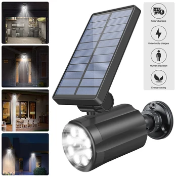 2023 Güneş Enerjisi Kukla Kamera Açık LED ışık Monitör Güvenlik Su Geçirmez Sahte CCTV Gözetim Hareket Sensörü Güneş LED Lamba