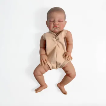 NPK 20 inç Zaten Boyalı Yeniden Doğmuş Bebek Parçaları Ağustos Uyku Bebek 3D Boyama Görünür Damarlar Bez Vücut Dahil