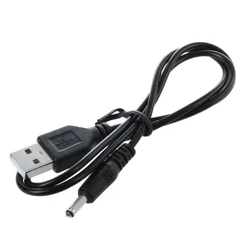 3.5 mm x 1.3 mm Siyah USB Kablosu Kurşun Şarj Kablosu Güç Kaynağı