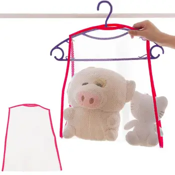 Kurutma Yastık Asmak Net Katlanabilir Net Örgü Yastık Oyuncaklar Kurutma Rafı Oyuncak Bebek Askısı Balkon Asmak giysi kurutucu saklama çantası Yastık