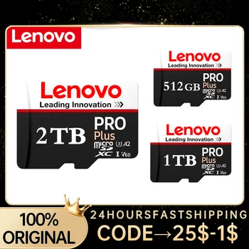 Lenovo 128 GB Bellek SD Kart 1 TB 2 TB TF / SD Kart Sınıf 10 Yüksek Hızlı SD Hafıza Kartı 512 GB Flash TF Kart 128 256 GB
