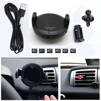 Araç Navigasyon Tutucu telefon braketi Benz Smart için Yeni 453 451 Kablosuz şarj aleti yuvası Standı Destek Oto Aksesuarları