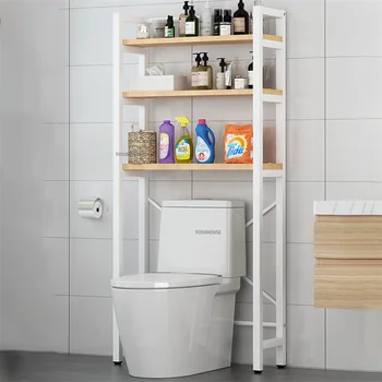 Çamaşır Makinesi Depolama Rafı Zemin Balkon Banyo Dolapları Çok Fonksiyonlu Tuvalet Depolama Rafı Banyo Mobilyaları Organizatör