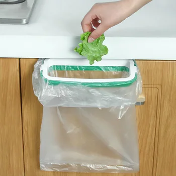 Asılı çöp torbası Raf Taşınabilir Mutfak çöp torbası Plastik Raf çöp Torbası Depolama Tutucu Dolap Çöp Depolama Raf Kanca