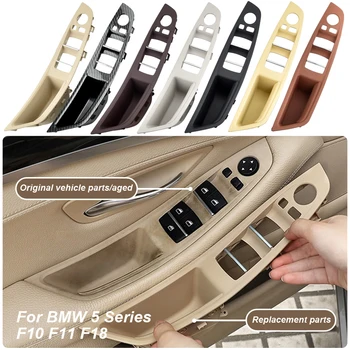 Kaliteli İç Kapı Kol Dayama Paneli Trim çekme kolu Seti Değiştirme BMW 5 Serisi İçin F10 F11 F18 520i 523i 525i 528i 535i