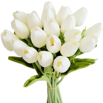 20 Adet Beyaz 13.8 inç Yapay çiçekler için Parti Dekorasyon Düğün Ev Dekorasyon