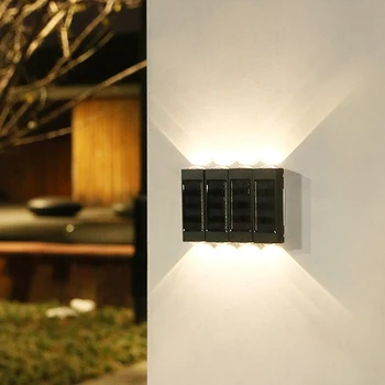 4 ADET Güneş Lambası Açık LED ışıkları Bahçe Dekorasyon Balkon Yard Sokak Duvar Lambası Dekor bahçe lambası
