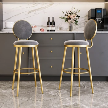 Ofis Lüks yüksek bar sandalyesi Modern Mutfak Salonu Ofis yemek sandalyeleri Tasarımcı Ev Sillas Para Comedor Ev Eşyaları