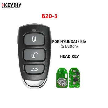 KEYDIY B20-3 KD Uzaktan Kumanda Araba Anahtarı Evrensel 3 Düğme Hyundai KİA için KD900 / KD-X2 KD MINI / URG200 Programcı